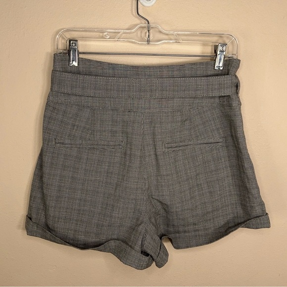 SIZE 6 AMERICAN EAGLE PLAID SHORTS BELTED ACADEMIA PREPPY STRETCH - Picture 2 of 11